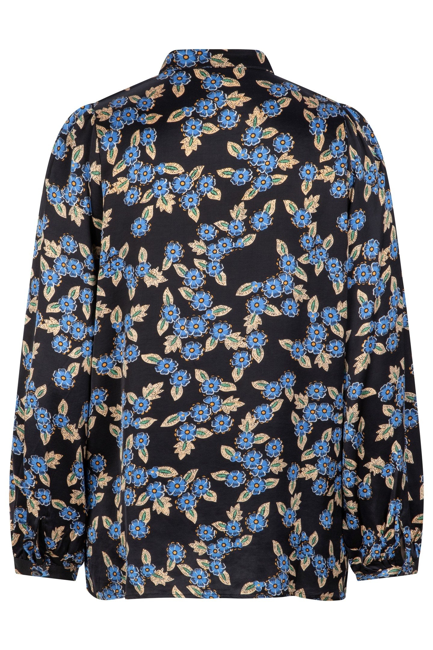 BLOUSE PUFF SLEEVE BLUE MOON PRINT 8