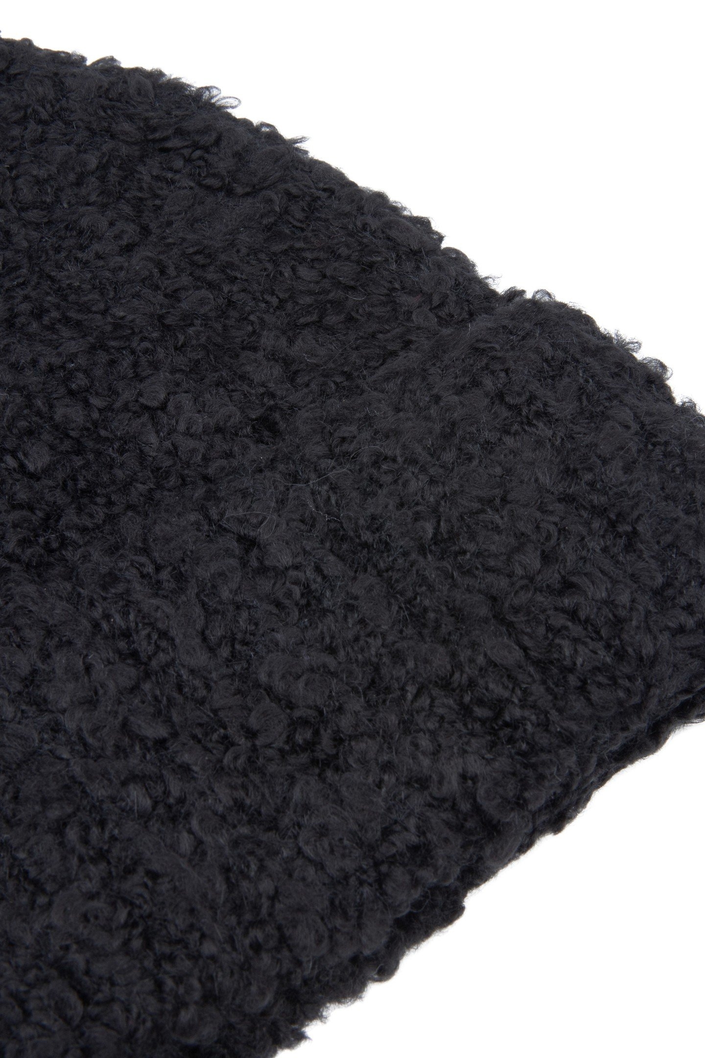 BEANIE BOUCLE KNIT BLACK 2