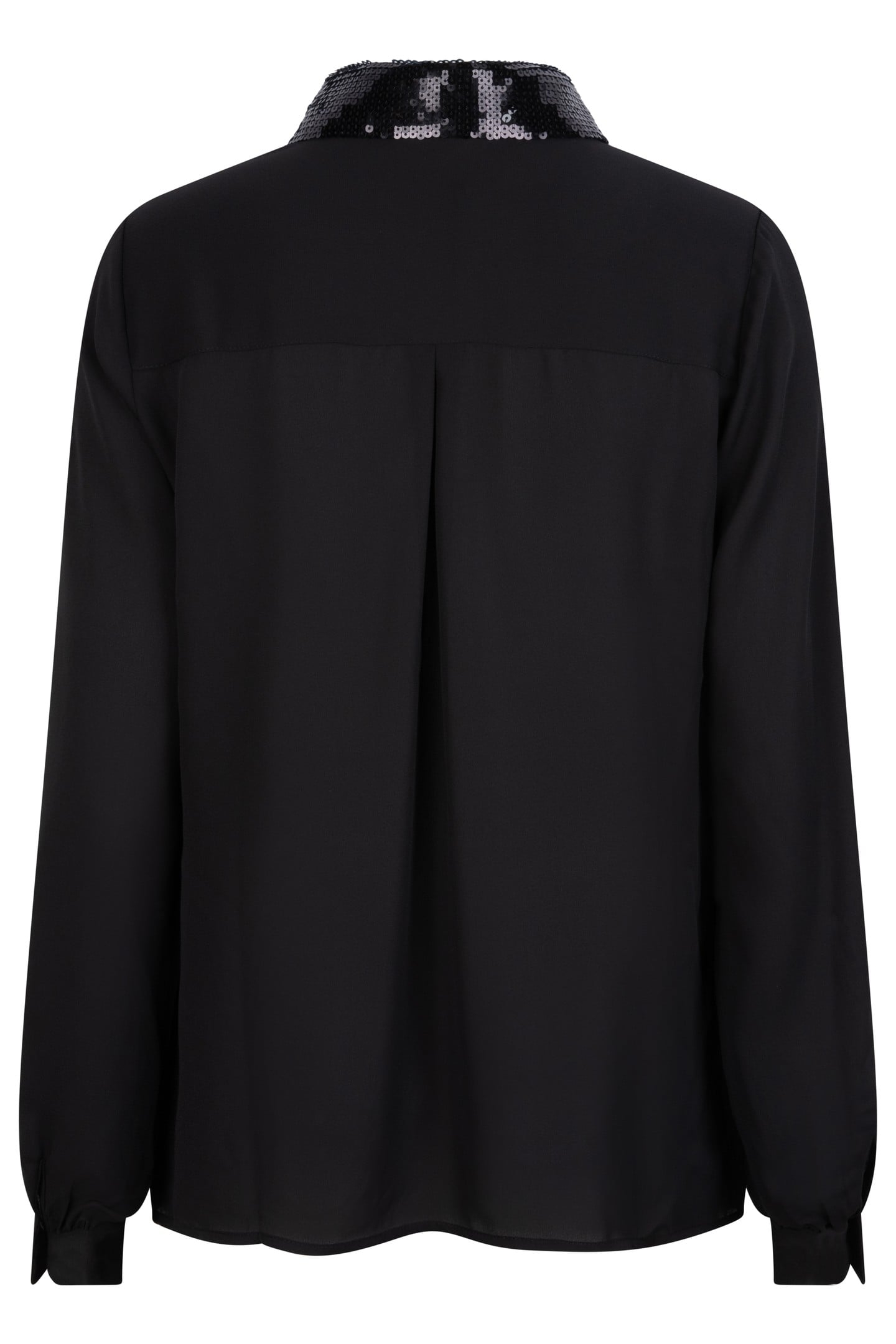 BLOUSE SEQUINS COLLAR BLACK 6