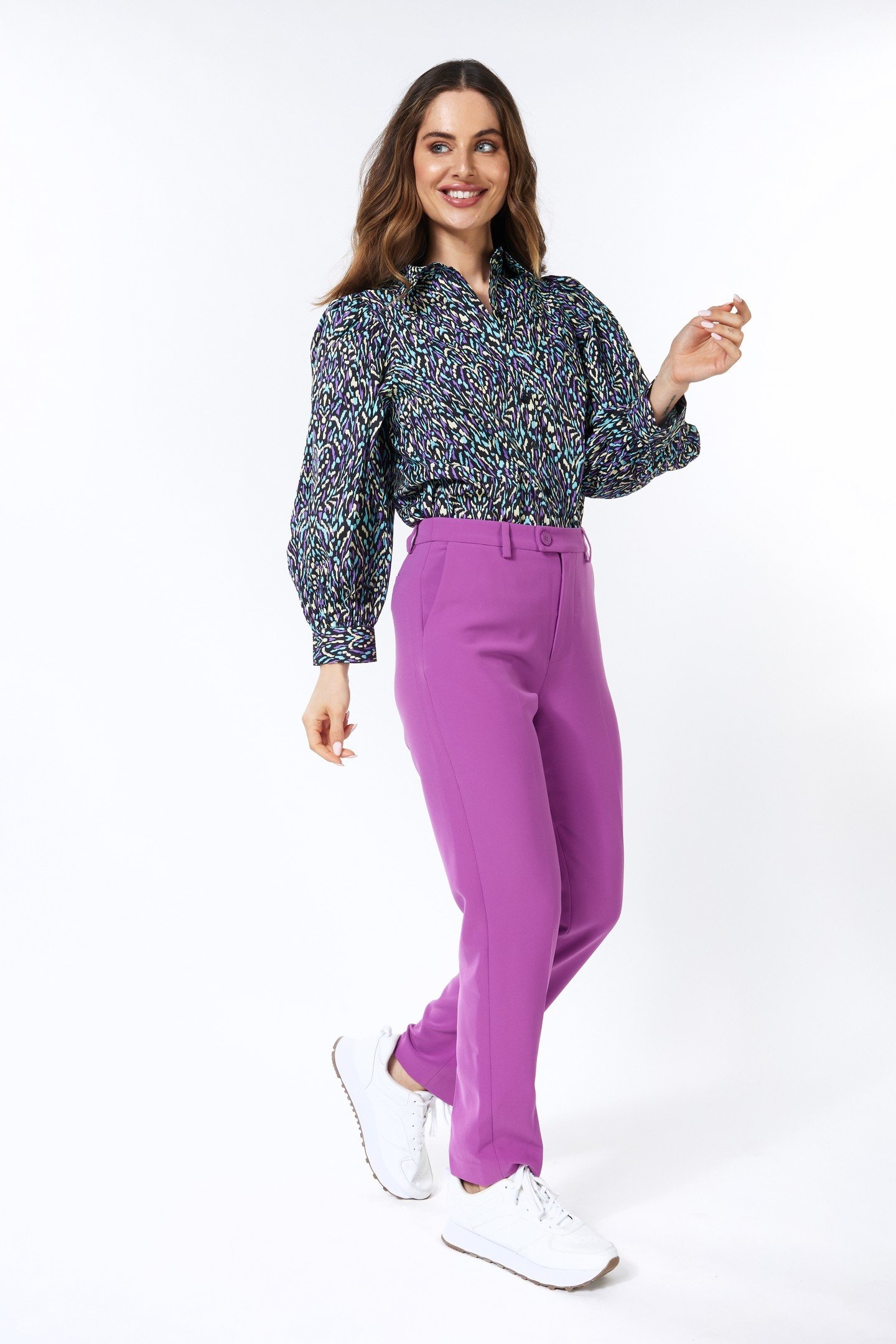 TROUSERS CHINO CITY VIOLET 1