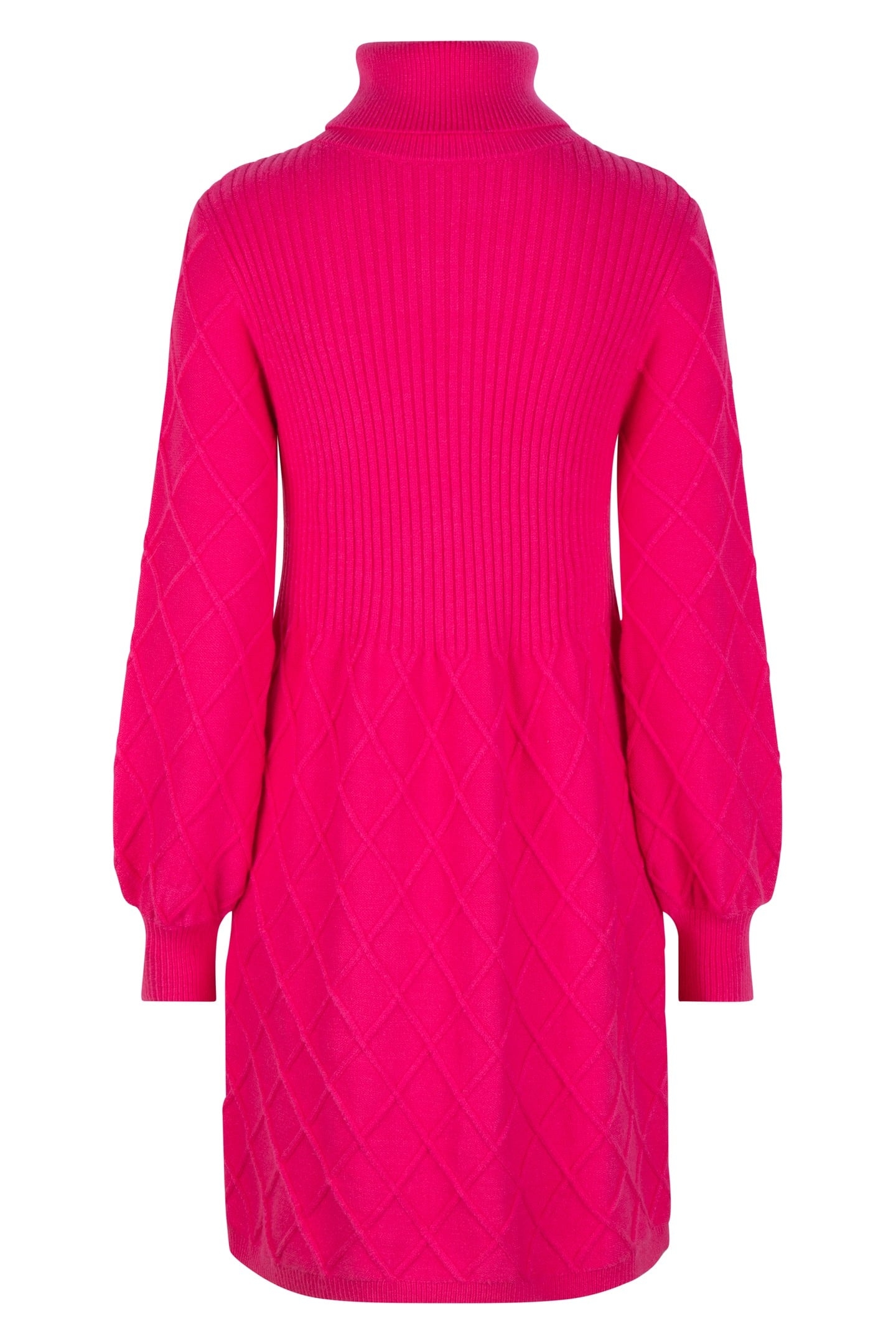 DRESS RIB & PATTERN FUCHSIA 5