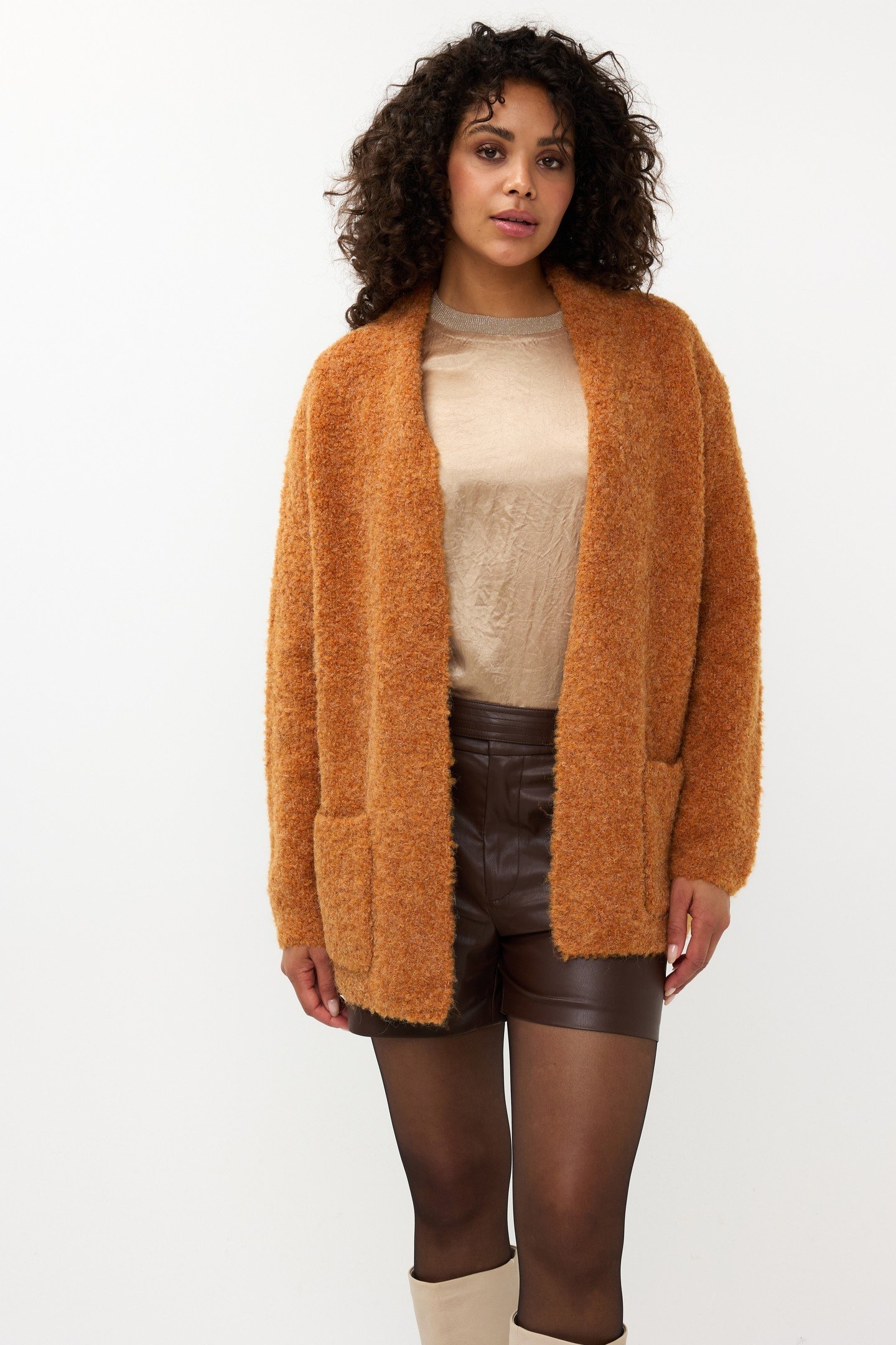 CARDIGAN BOUCLE BRANDY 3