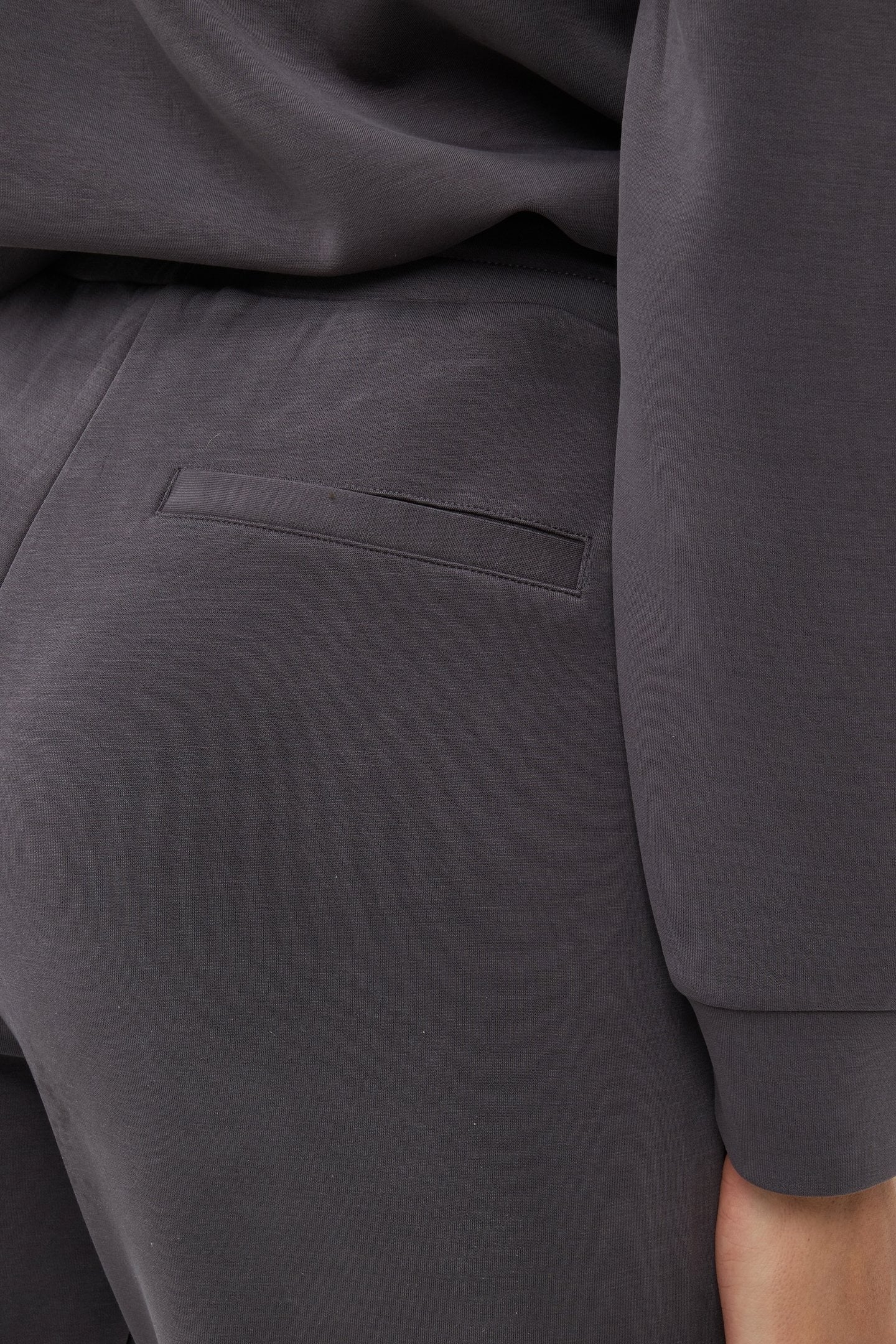 TROUSERS SATIN POCKET MODAL GREY 8