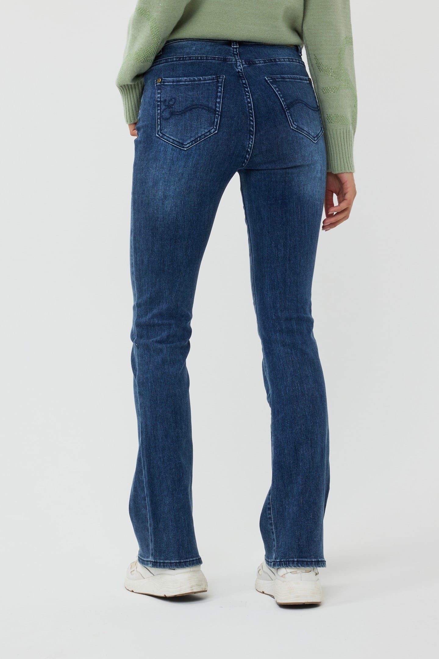 TROUSERS JEANS STRETCH FLARE JEANS BLUE 3