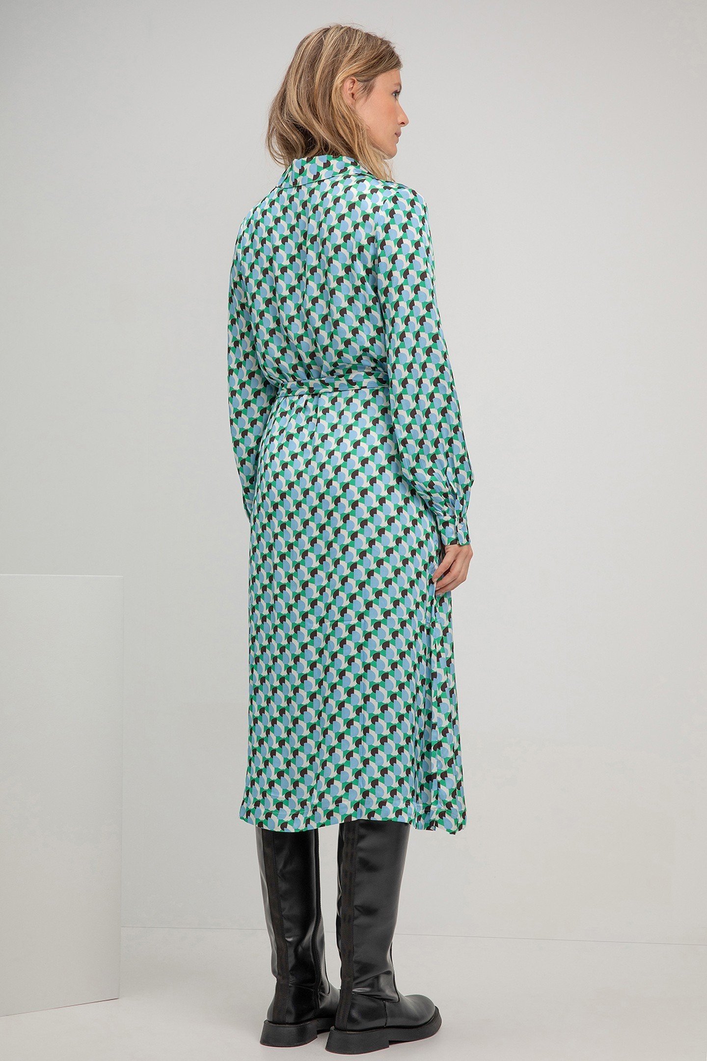 SUZETTE DRESS PARROT GREEN PRINT 2