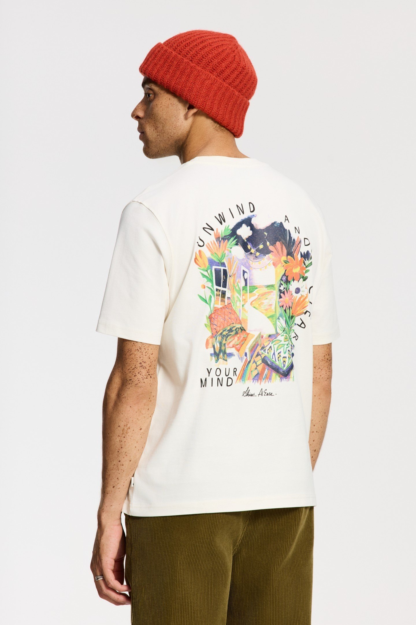FINN RELAXED FIT LANDSCAPE T-SHIRT WHITE 3