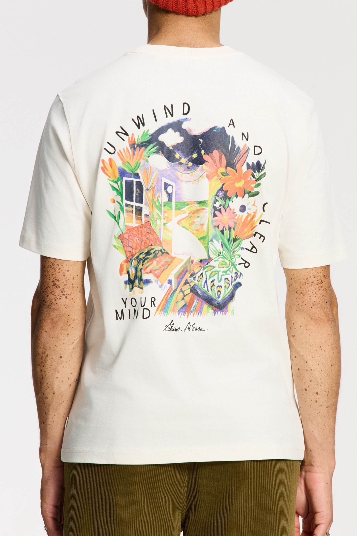 FINN RELAXED FIT LANDSCAPE T-SHIRT WHITE 4