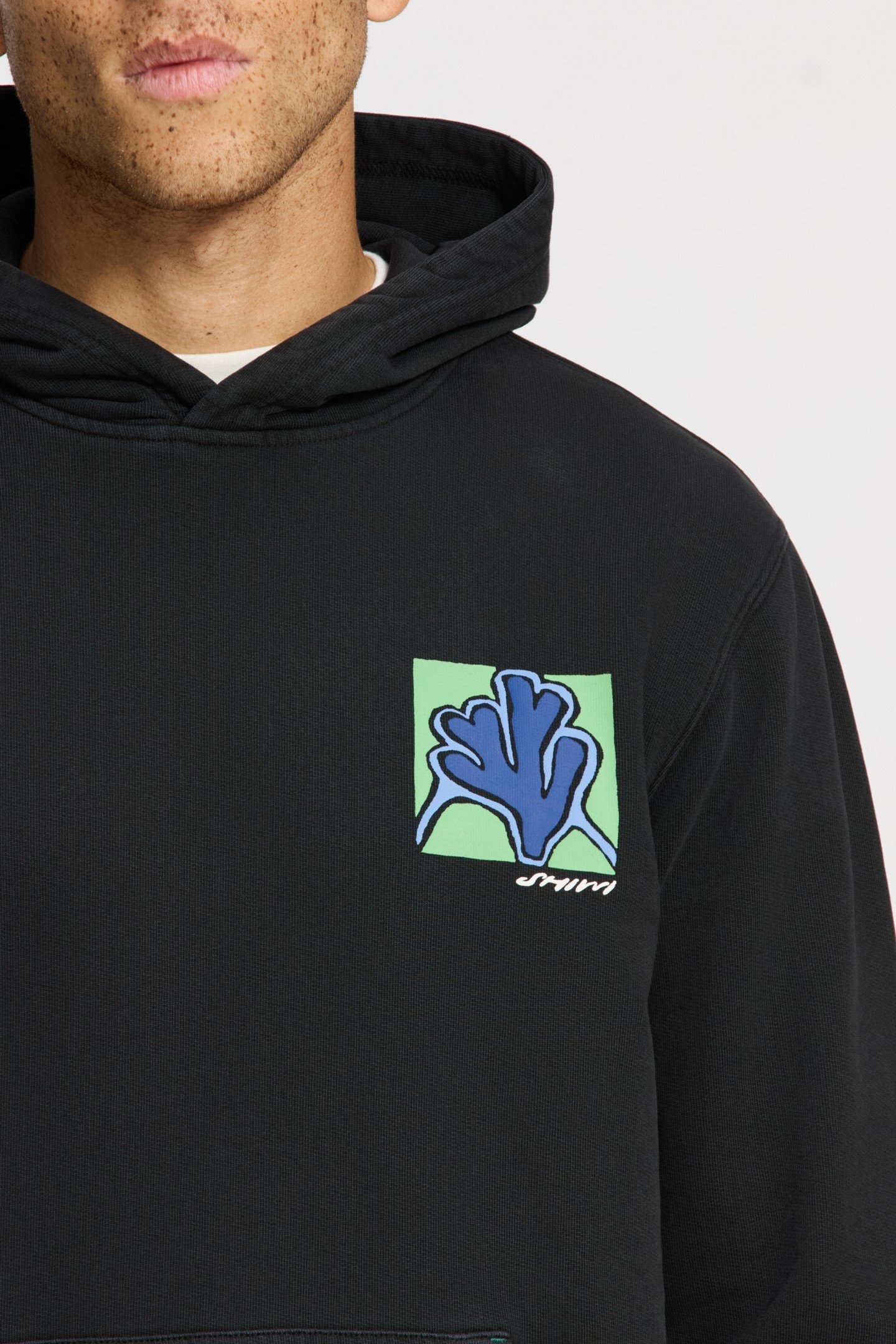 LEO REGULAR FIT SLOW PACE HOODIE BLACK 8