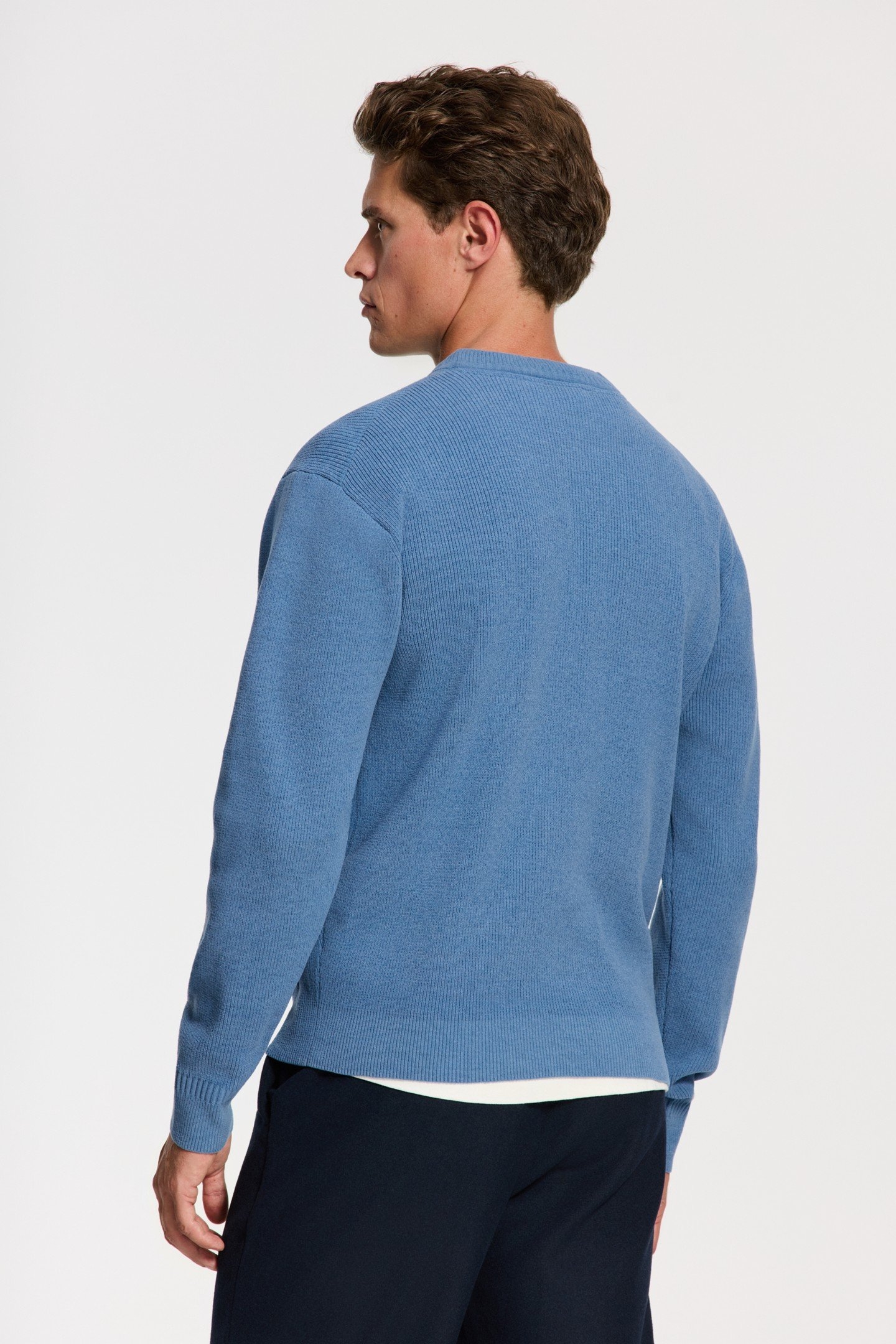 PIKE RELAXED FIT CHENILLE PULLOVER BLUE FIELDS 5