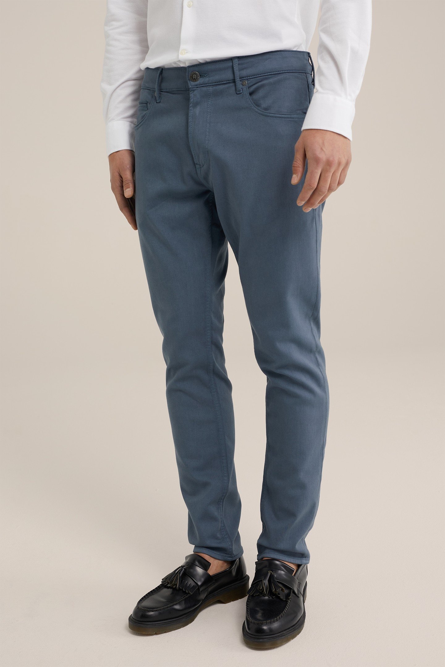 5-POCKET MID WAIST GREYISH BLUE 2