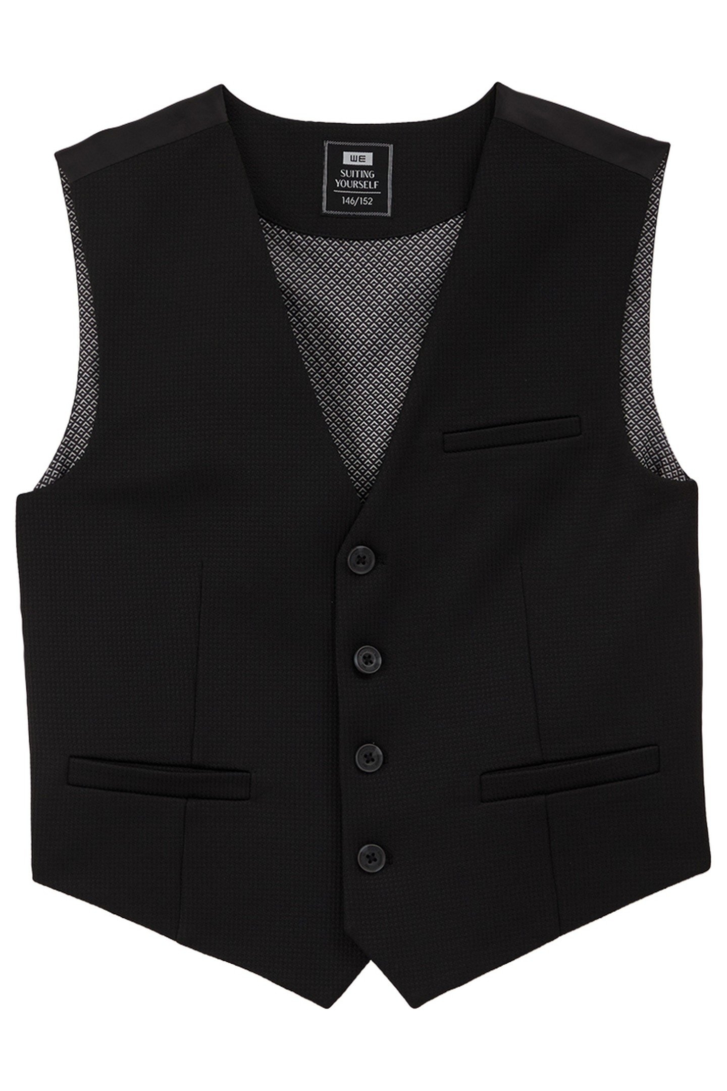 BOYS WAISTCOAT BLACK 1
