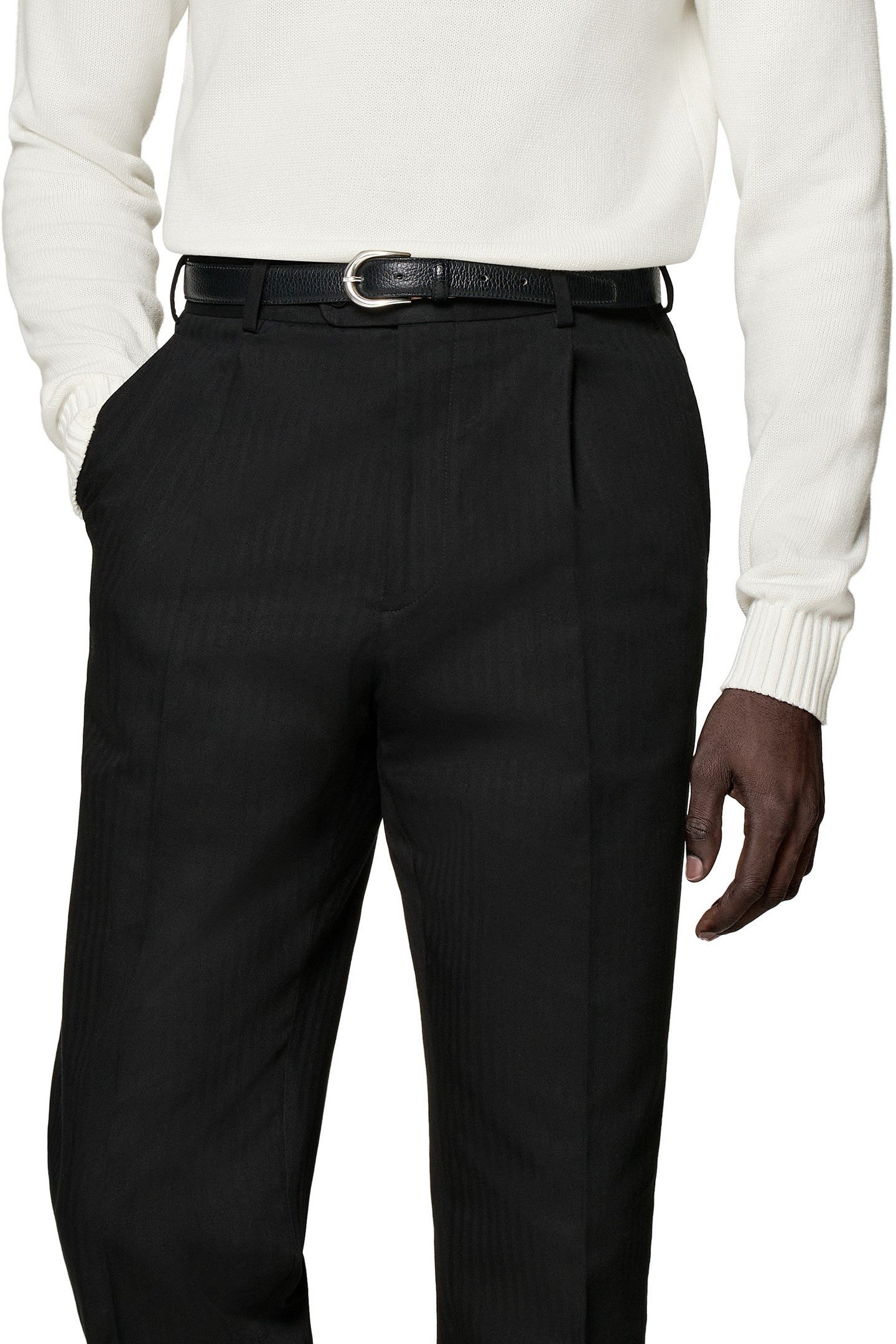 FIRENZE BLACK HERRINGBONE BLACK 3