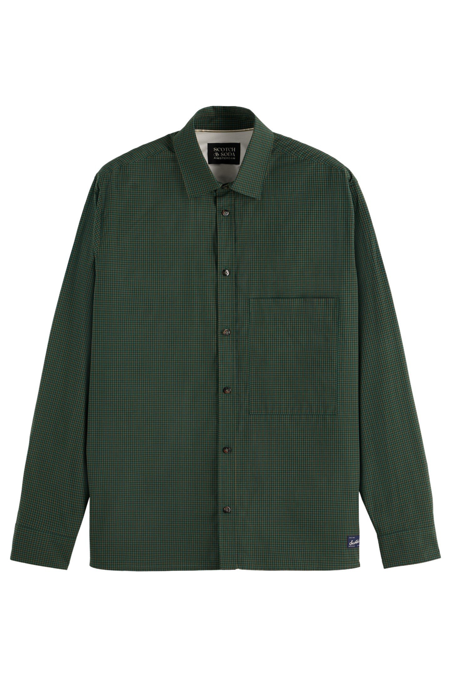 RELAXED FIT YARN-DYED MICRO-CHECK SHIRT MICRO CHECK GOLDEN B 1