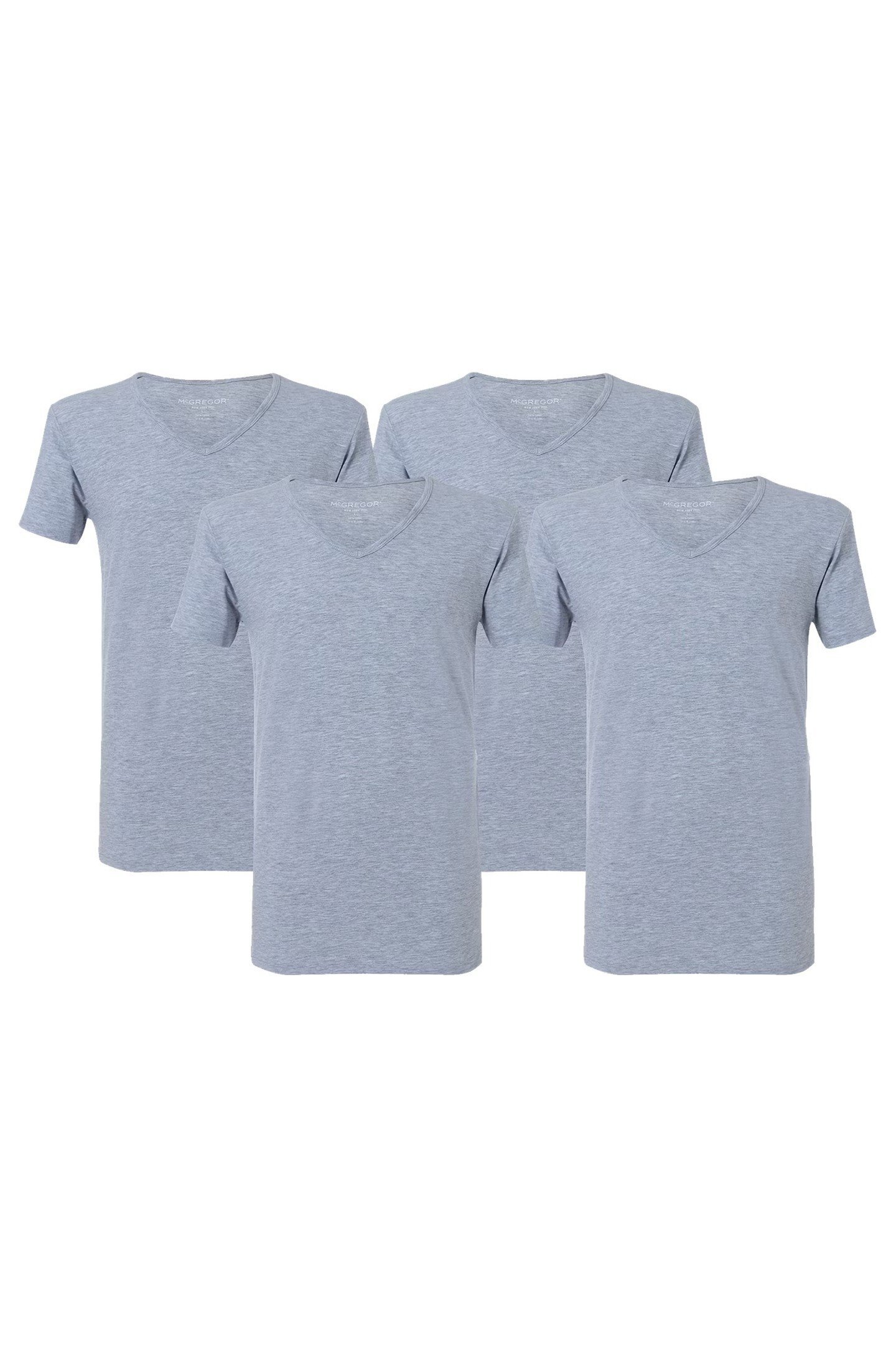 PREMIUM - STRETCH T-SHIRT - 4-PACK GREY 1