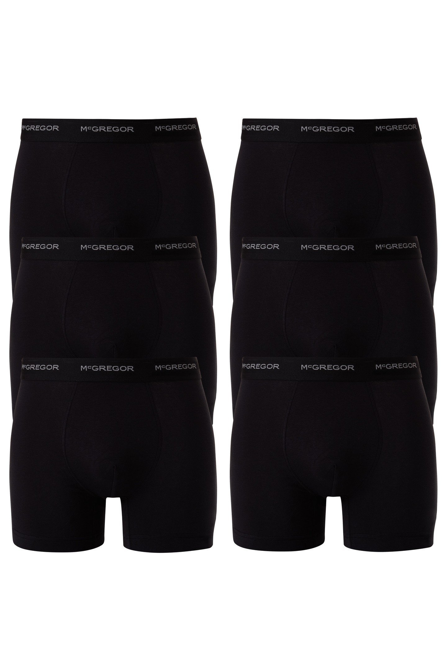 MCGREGOR - PREMIUM BOXERSHORT - 6 PACK BLACK 1