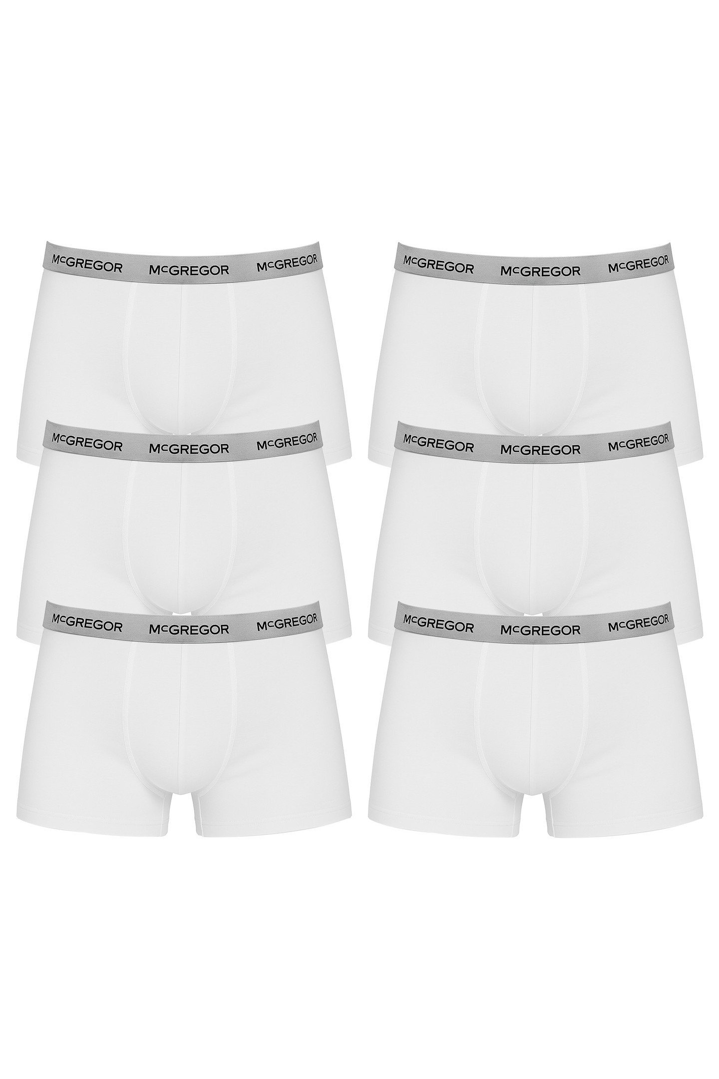 MCGREGOR - PREMIUM BOXERSHORT - 6 PACK WHITE 1