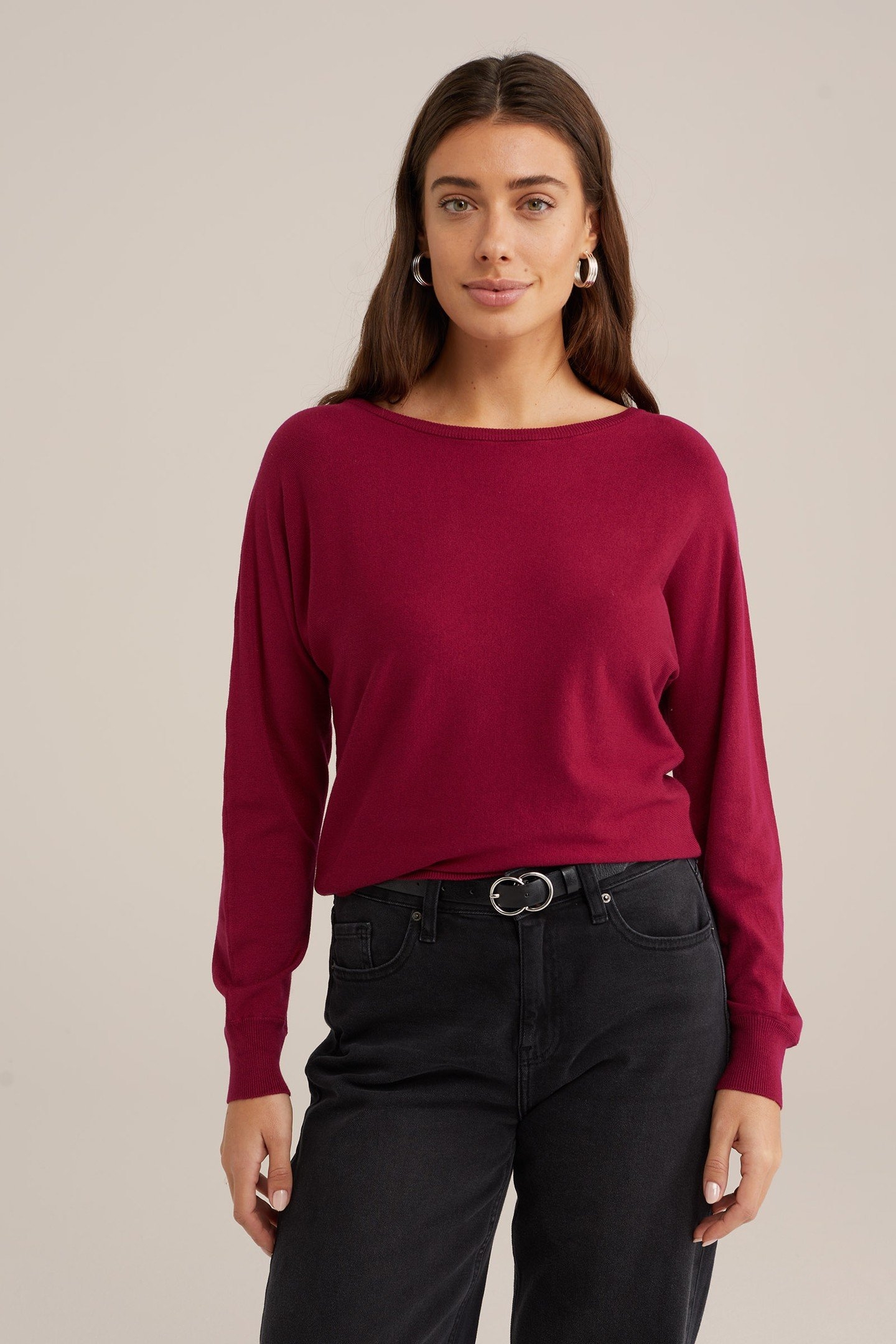 KNITTED PULLOVER RED 2