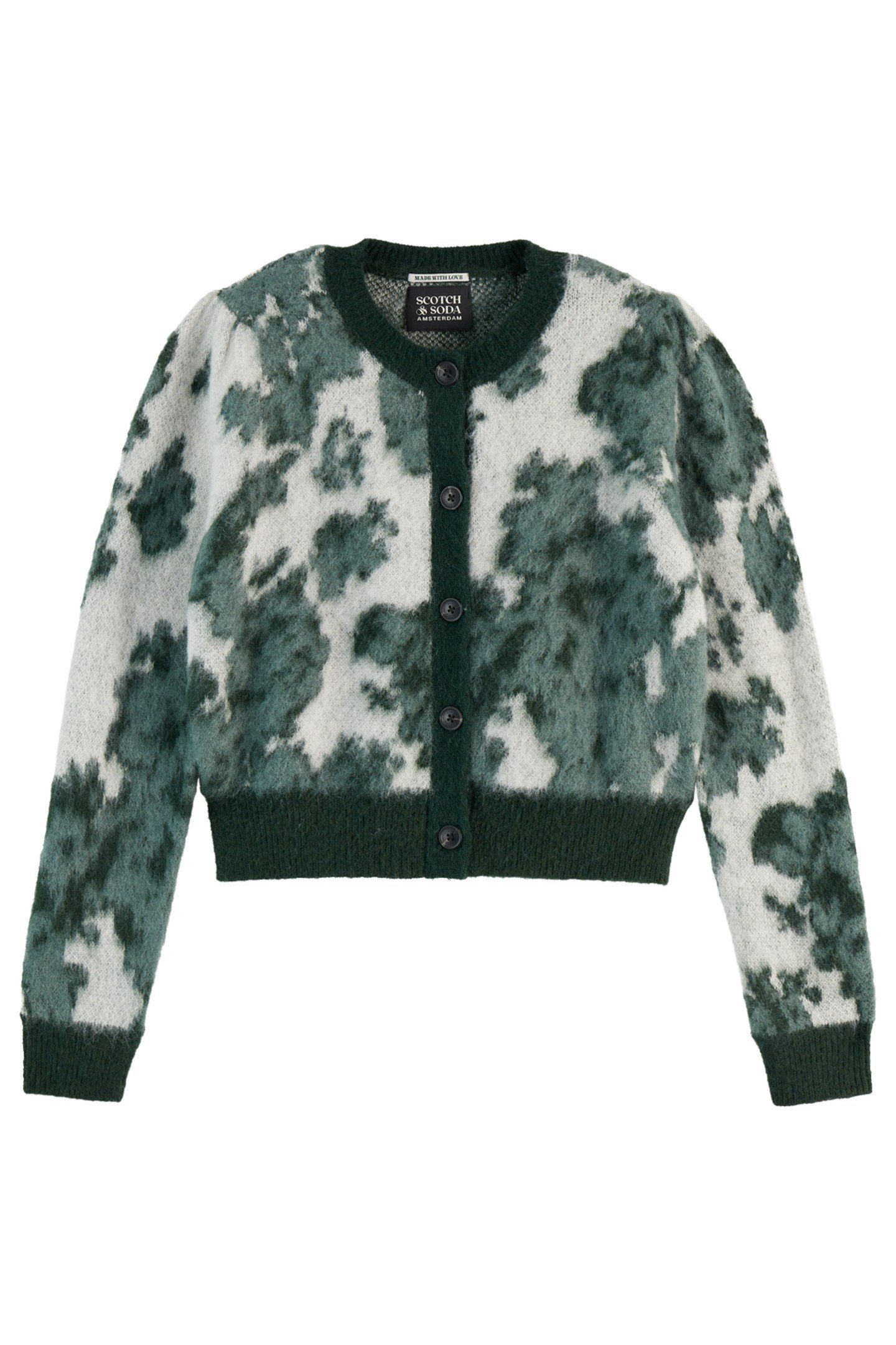 JACQUARD CREW NECK CARDIGAN NIEUW BLOSSOM JACQUARD 1