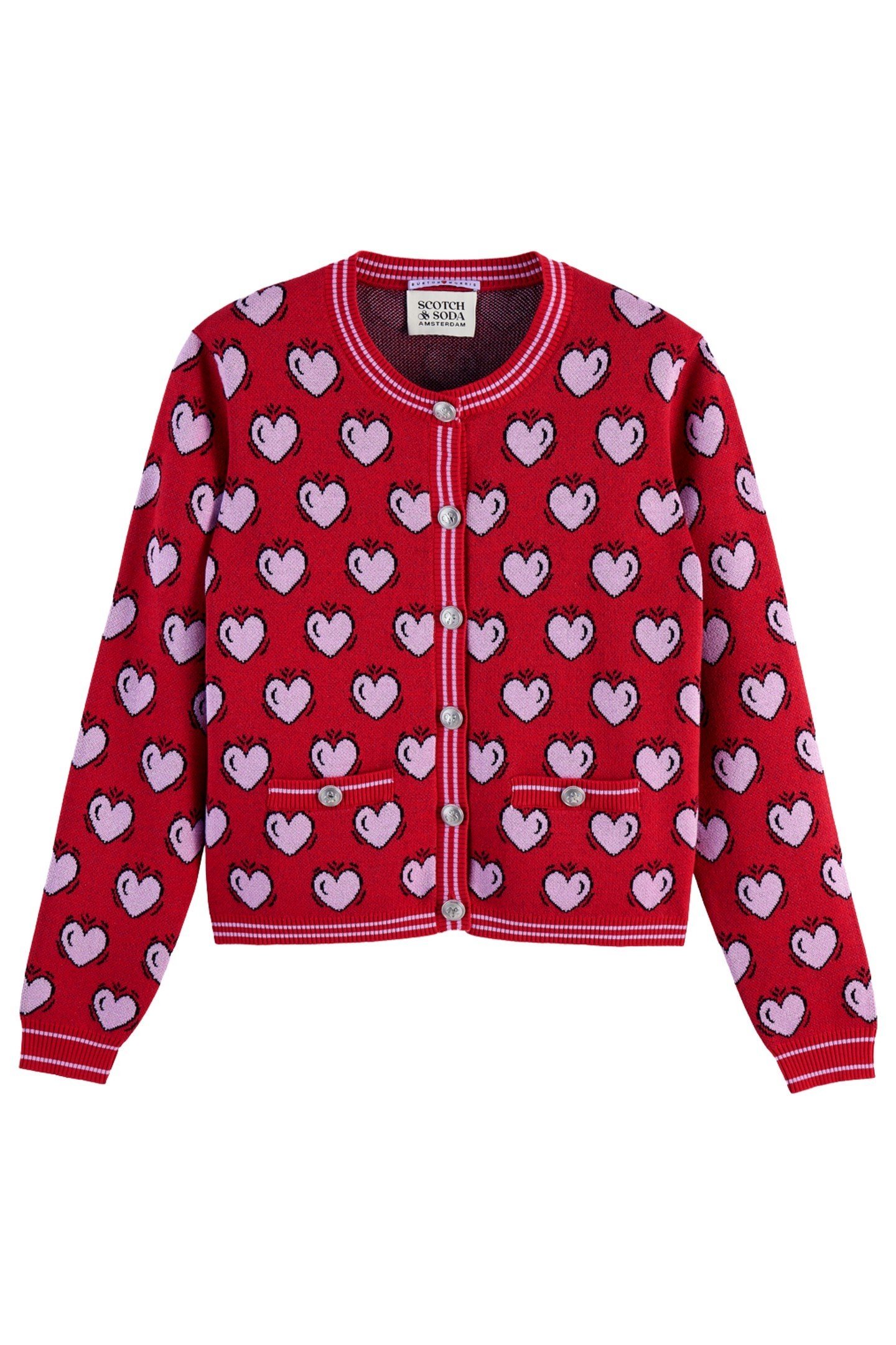 BURTON MORRIS CARDIGAN BURTON MORRIS HEART JACQUARD 1