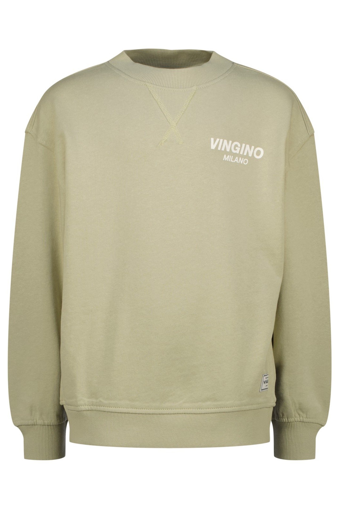 BOYS CREWNECK BASIC SWEATER KESWICK GREEN 1