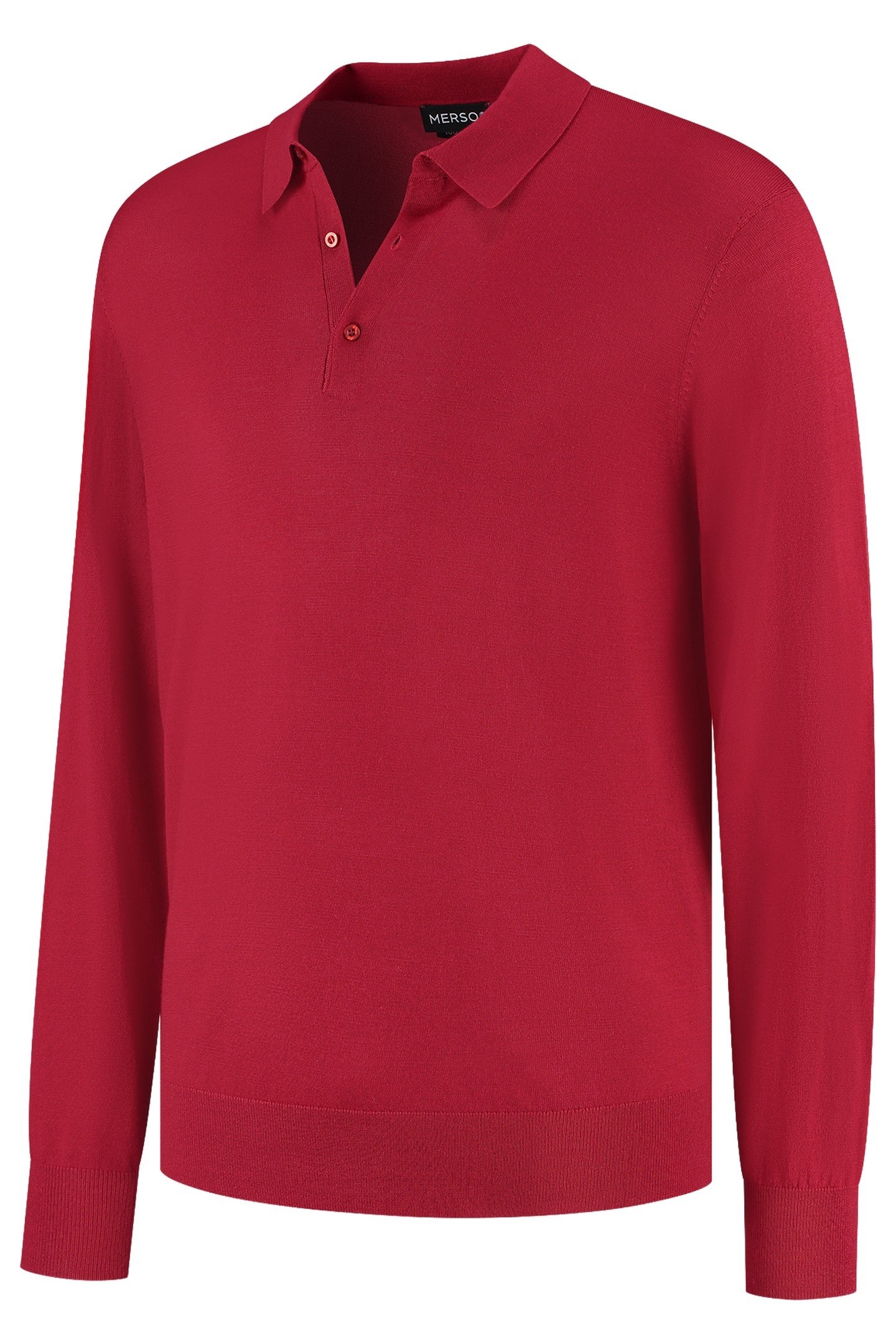 POLO LONG SLEEVE 100% MERINO PEPPER RED 5