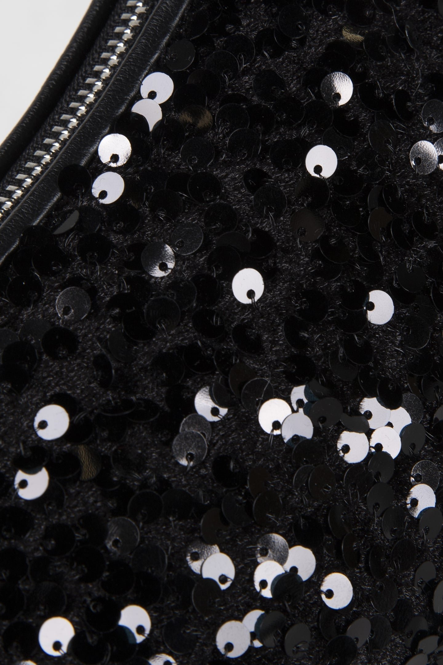 MINI SHOULDER BAG IN LEATHER IN BLACK SEQUIN 5