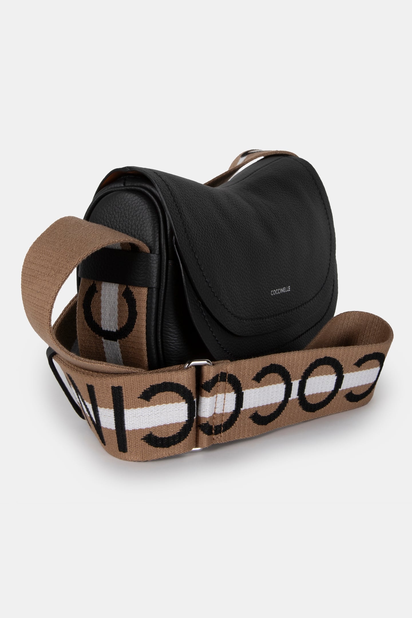 CROSS BODY BAG WITH LOGO STRAP IN BLACK 3