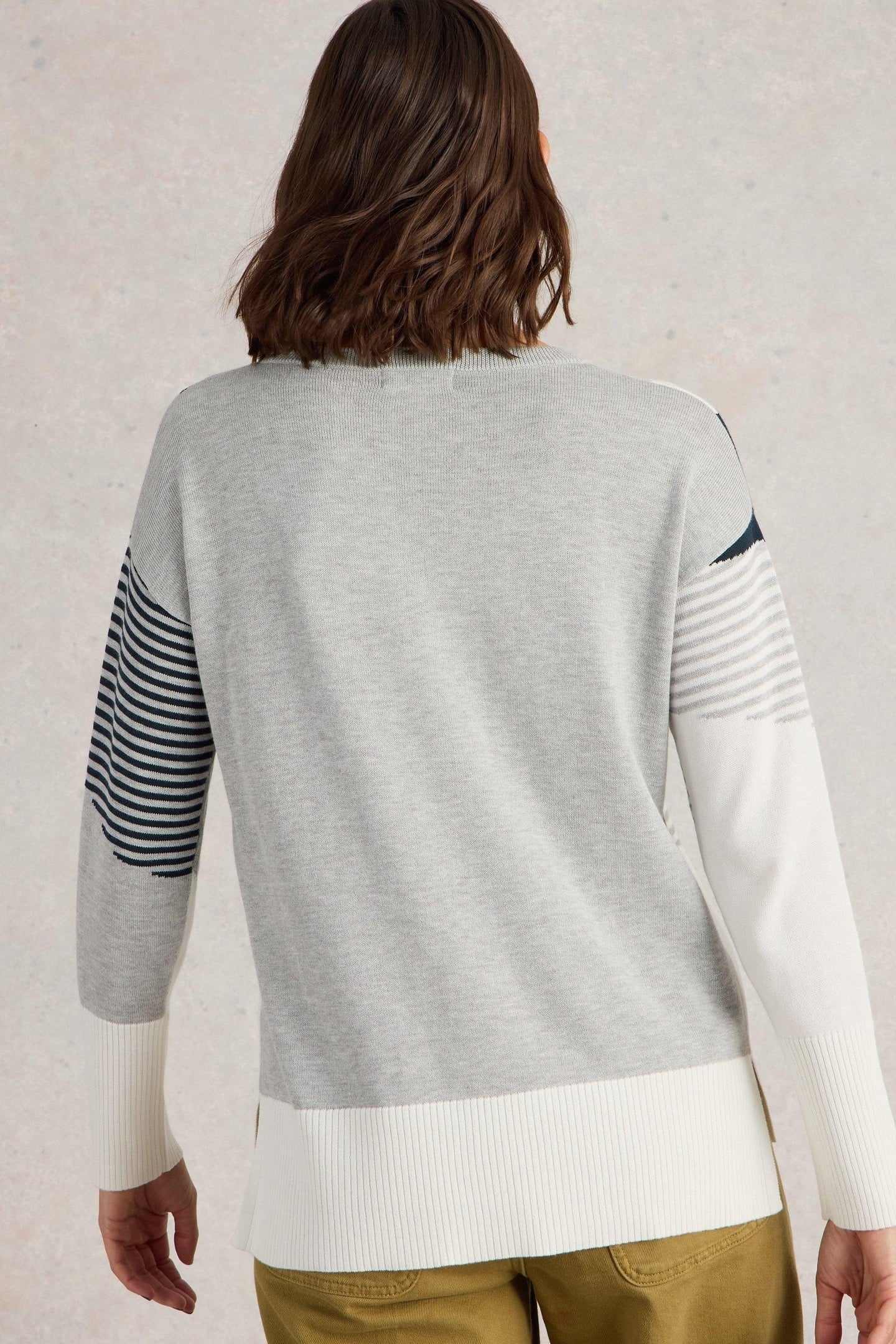 OLIVE ABSTRACT JUMPER GREY MULTI 4