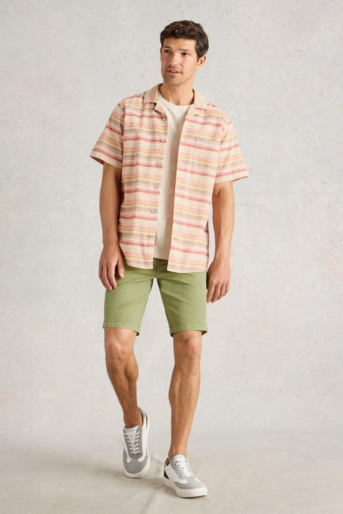 SUTTON ORGANIC CHINO SHORT LIGHT GREEN 1